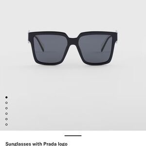 Prada Dark Gray Square Sunglasses